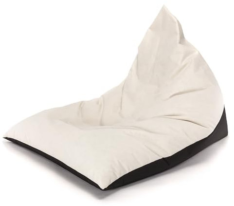 Ecopuf wetterfester Outdoor Sitzsack Lazy M - Bean Bag mit EPS-Perlenfüllung, schmutzabweisend und reißfest – ideal für Garten, Terrasse und Balkon – bequem & langlebig