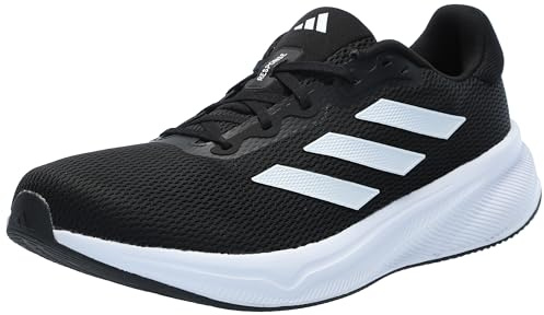 adidas Response Herren-Lauf-Sneaker, schwarz/weiß/schwarz, 12.5 US