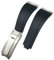 KOSSMA Metall gebogene Endglieder Endlink Gummi Armband 20mm 21mm Fit für Rolex Submariner Datejust Daytona GMT OYSTERFLEX Silikonband, 20 mm, Achat