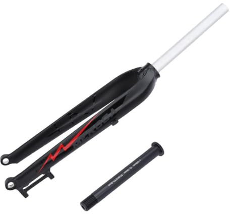 MTB Starrgabel 1-1/8 26 27,5 29 Zoll Universal Gewindelose Geraderohrgabel 15*100/110mm Open Gear Steckachse Boost Fahrradgabel Alulegierung Ultraleichte Scheibenbremsgabel ( Color : Red , Size : 15*
