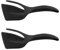 2 Uds Espátula Para 2 En 1 Pinzas Agarre Y Voltear Espátula Para Fritos Espátula Para Hacer Tortillas Tostadas Francesas