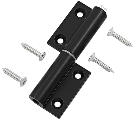 Cerniere Per Finestre Cerniera piatta in acciaio plastico Cerniera pieghevole Finestra in lega di alluminio Cerniera staccabile a fogli mobili Hardware for porte for la casa Cerniere (Color : D)