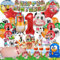 Decoración Cumpleaños Granja de Zenon 1 Año, Globos de Cumpleaños Granja de Zenon, Globos para Niño Niña 1 Año, Infantiles Decoracion Animales Granja (Decoracion Granja de Zenon 1 Año)