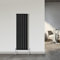 NRG 1600x408mm Single Flat Panel Designer Tall Vertical Radiator Central Heating Black