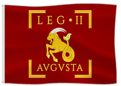 Bandiera dell'esercito romano imperiale per attività all'aria aperta, bandiera storica Vexillum (LEGIO II AUGUSTA)