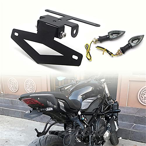 Portatarga Moto,Porta Targa Moto Moto Rear Registration Plate Targe Tarco cornice Staffa Pieghevole Pieghevole Pieghevole Bordo Modificato Modificato Uso per Benelli 502C 752S (Material : 752S set)
