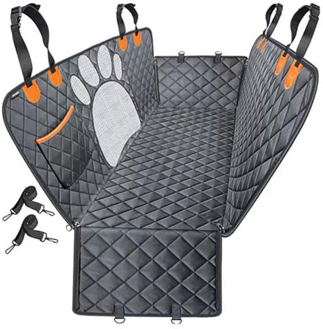 BYYNLS Housse de siège de Voiture pour Chien,pour Volvo XC60.Hamac Chien avec fenêtre en Maille Patte de Chat et Poche de Rangement,B