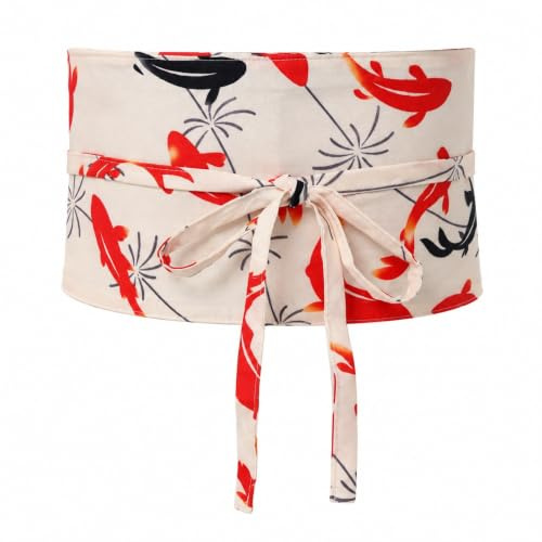 Ceinture japonaise Yukata Kimono Robe Obi Ceinture traditionnelle vintage Fleur de cerisier Nœud Ceinture Robe Ceinture Ceinture