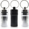 SGERUFZ 3 Pcs Portable Mini Cendrier en Acier Inoxydable pour Voyage Cendrier de Poche Compact Anti Odeur à l'épreuve du Vent Noir*1 Gris*2