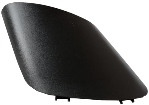 VHEUHZ Cubierta para espejo retrovisor de coche ABS para espejo retrovisor lateral compatible con Fiat Punto Grand Punto Evo 199 (negro derecho)