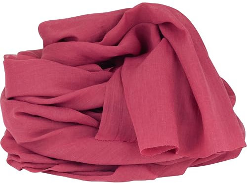 100%Mosel Musselin Dekostoff, in Bordeaux Rot (48 cm x 5 m), 66 g/m², sehr dünner Tischläufer, Elegante Tischdeko für Hochzeit & Weihnachten, Tischband als Dekoration zu besonderen Anlässen