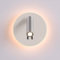 DAWALIGHT Applique Murale LED avec Interrupteur 3W Liseuse de Chevet Murale 3W 3000K Blanc chaud Lampe de Chevet Murale avec Liseuse pour Chambre Salon Couloir Hôtel, Argent, Aluminium