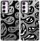 Tedyhulle 2 Stück Handyhülle für Samsung Galaxy S20 FE/5G/S20 FE 2022 5G, Aesthetic Lustiges Lächelndes Gesicht Muster Mode Design Mädchen Schutzhülle, Kratzfest Silikon PTU Harter PC Case Cover