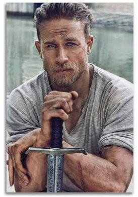 YXWOYNHY Poster mit Schauspieler-Charlie Hunnam, dekoratives Gemälde, Leinwand, Wandposter und Kunstdruck, modernes Familienschlafzimmer, Dekoration, Poster, 20 x 30 cm