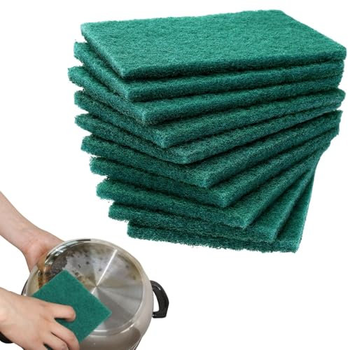 8 esponjas ecológicas compostables, arco de vellón abrasivo, juego de limpieza, paños de limpieza de dos lados, estropajos para platos con estropajo resistente