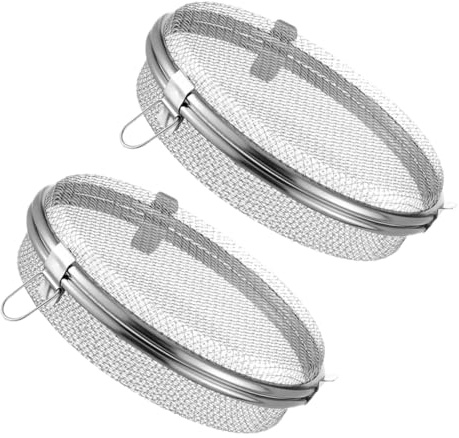 2 Stück Edelstahl Besteckkorb Silber, für Geschirrspüler | Zweilagiges Netzdesign, Robustes Gestell, Lufttrocknend, für Küchenaufbewahrung und Bestecksortierung