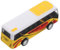 TOYANDONA Modellauto Aus Legierung Spielzeugbusse Trägheits-spielzeugauto-modellbus Schulbusdekorationen Schulbusse Stadtbus Busmodell Bus- Gelber Bus