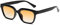 SPOAVGYZ Brillengestell für Damen und Herren, klassische Sonnenbrille zum Fahren, Reisebrille für Damen, modische Luxusbrille,Orange