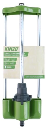 Kinzo Rasensprenger – Sprühkopf für Gartenschlauch – Kreisregner für Garten und Gemüsebeet – Rasen Bewässerung – Einstellbare Wasserverteilung