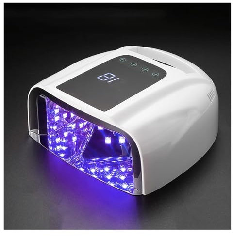 Led Nail Lamp, Not Rechargeable 96W Mirror Reflective Bottom Nail Lamp Gel Polish Dryer Manicure Machine