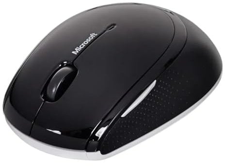 Microsoft Wireless Maus 5000 | Präzise BlueTrack Maus für PC & Laptop | Komfortables Design | Kabellos 2.4GHz USB | Lange Akkulaufzeit | Modell 1387【Bulk - ohne Verpackung】