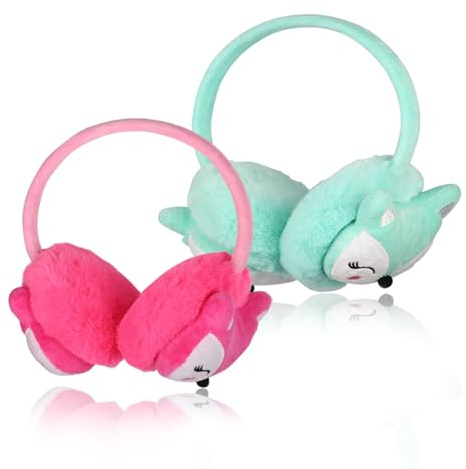 Kuchisity Mädchen Jungen Winter Ohrenschützer, Ohrenwärmer Kinder Fur Earmuffs Warme Plüsch Ohrwärmer Outdoor Ohrenmuscheln