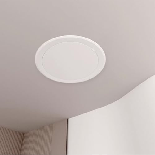 Trampilla Pladur Tapa Acceso Puerta Pequeña, Placa Inspección Redonda Baños, Apartamentos, Oficinas, Interiores Y Exteriores, Empotrada Y Personalizable Para Techo Y Pared.(9in/23cm)