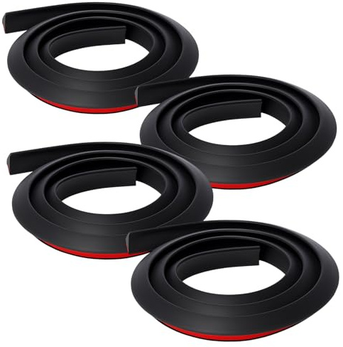 1,5m Universal Mudguards Auto Rad Fender Verlängerung Formung Flares, Zier- und Schutzleisten, Kotflügel-Verbreiterungen, 4-Stück-Pack, Trim Strip Stick Out Anti-Kollisions-Fender-Erweiterungen