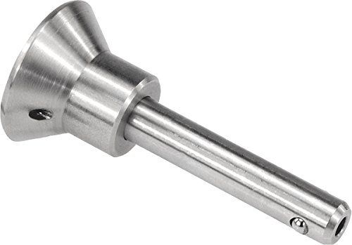 KIPP – Bedienteile | Normelemente K0364.2308045 Kugelsperrbolzen Edelstahl, selbstsichernd, D1=8, L=45, Länge L: 45mm