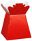 floral natalie 5 x Red Florist Aqua Living Vases-Hand Tie Boxes by Apac, Cardboard, 24.5x18x18 cm