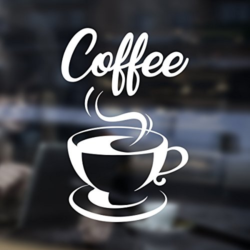 Coffee Takeaway Kaffee-Takeaway-Tasse Cafe Shop Vinyl-Aufkleber Fenster Beschriftung Wand Kunst Zeichen Dekor