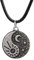 Fancychain Halskette Yin und Yang Buddha Buddhismus Retro Gegensätze buddhistische Kette Sonne Mond und Sterne
