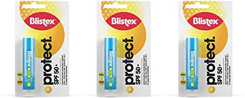 Blistex Ultra Lip Balm with SPF 50 Plus Lip Protection from UVA and UVB Rays, 4.25 g (3 Pack)