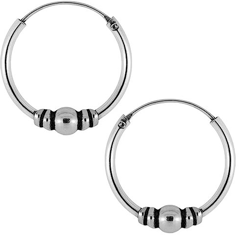 Soul-Cats© 1 Paar Bali Creolen aus 925 Sterling Silber