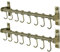 Dseap Pot Rack - Pots and Pans Hanging Rack Rail with 8 Hooks, Pot Hangers for Kitchen, Wall Mounted, Bronze, Pack of 2