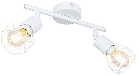 Globo Wohnzimmer Beleuchtung Deckenleuchte Schlafzimmer Flur Deckenstrahler 22 cm weiß