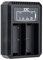 JJC USB Dual Battery Charger for Olympus OM-D E-M1X, E-M1 Mark II, E-M1 Mark III etc. Cameras for Olympus BLH-1 Battery