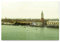 Schönes Acrylglasverbund-Bild 90x60cm Skyline. Ein elegantes, modernes 8mm Acrylbild Venedig bei trüber Sicht für Wohnzimmer, Schlafzimmer, Flur, Küche. Mit Befestigung für schwebende Optik