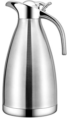 DOITOOL 1 Pezzo 2 Litri Borraccia Termica 2 Litri Borraccia 2 Litri Termica Caraffa Laica Caffe Termos Caraffa Termica Biberon Termico Termos Acqua Termos caffè(2l Argento)