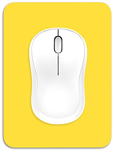Dapesuom kleines Mauspad, 15 x 20 cm, mit Rutschfester Gummiunterseite, wasserdichtes Mini-Mauspad für Damen, Herren, kabellose Maus Laptops, Zuhause, Reisen, Aprikosengelb