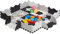Relaxdays Puzzlematte 34-teilig, EVA Schaumstoff, schadstofffrei, 0,77 m², Spielmatte Rand, versch. Motive, grau/weiß, 1 x 31.5 x 31.5 cm