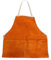 Balacoo Leather Welding Work Shop Apron, Heat- Resistant and Flame- Retardant Cowhide Leather Apron for Blacksmith, Welder, Woodworking, Home Decoration, Orange, 92X60CM