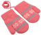 Kinder Winter Handschuhe Fäustlinge Baby Cartoon Fausthandschuh Halshandschuhe Dicke Doppelt Strickhandschuh mit Plüsch,0-3 Jahre alt, Spielen, Laufen, Skifahren Bedarf (Schneeflocke Rosa)