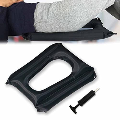 HWI Coussin gonflable pour siège de toilette-Pour personnes âgées-Anti-escarres-Accessoire d'allaitement pour fauteuil roulant-Accessoires pour personnes handicapées
