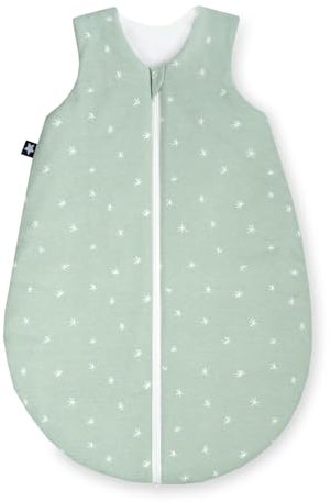 Julius Zöllner Sommerschlafsack Jersey, 0,5 TOG, waschbar bei 60°C, Made in Germany, OEKO TEX Standard 100, Stary, Gr. 56/62