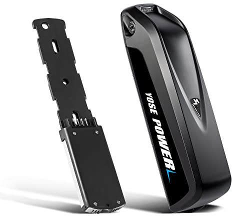 SHIMOST E-Bike Batterie Hailong Downtubeakku 36V 13Ah Li-ion Akku mit Ladegerät Halterung für Elektrofahrrad Mifa VAUN Prophete Tianneng 250W-800W Motor (36V 13Ah Akku mit 4-pins)