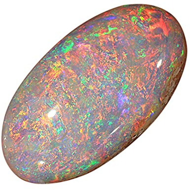 JAGDAMBA GEMS 9,25 Ratti / 8,55 Karat A+ Natürlicher australischer Feueropal Multi Feuer-Opal Multi Feuer-Opal Stein mit Labor Zertifikat Lose Edelstein für, Natürlicher australischer