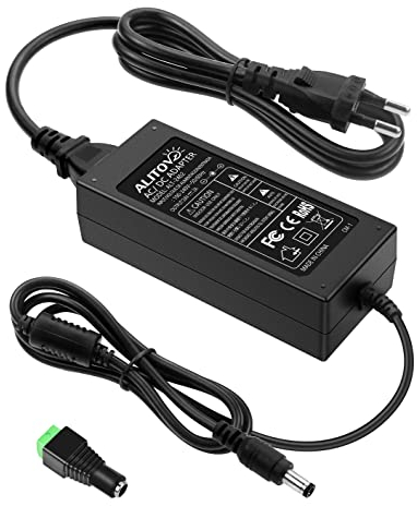ALITOVE 24V Netzteil 2A 48W AC/DC Adapter 100~240V zu DC 24 Volt 2 Ampere LED Trafo 24V 2000mA 1.5A 1A Netzkabel Adapter mit 5.5mmx 2.5mm Stecker für LED Streifen Licht CCTV Kamera DC Pumpenlüfter