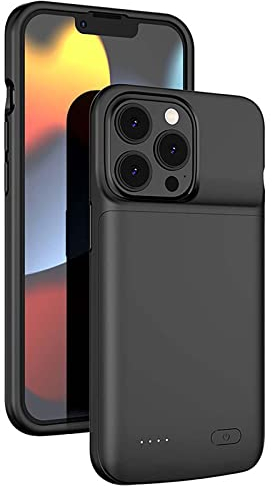 ELLENNE - SMART COVER BATTERIA COMPATIBILE PER IPHONE 12 MINI / 13 MINI 5.4 BATTERY CASE RICARICABILE POWER BANK SLIM SOTTILE 4700mAh (iPhone 12 Mini)