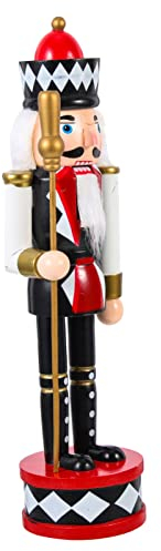 PRETYZOOM Christmas Nutcracker Soldier Decor Wooden Xmas Ornaments Nutcracker Figure